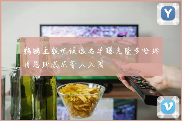 鹈鹕主教练候选名单曝光隆多哈姆肖恩斯威尼等人入围